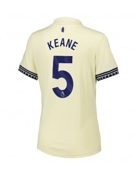 Everton Michael Keane #5 Replika Borta Kläder Dam 2025-26 Kortärmad